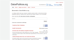 Desktop Screenshot of datospublicos.org